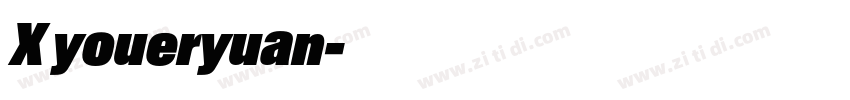 X youeryuan字体转换